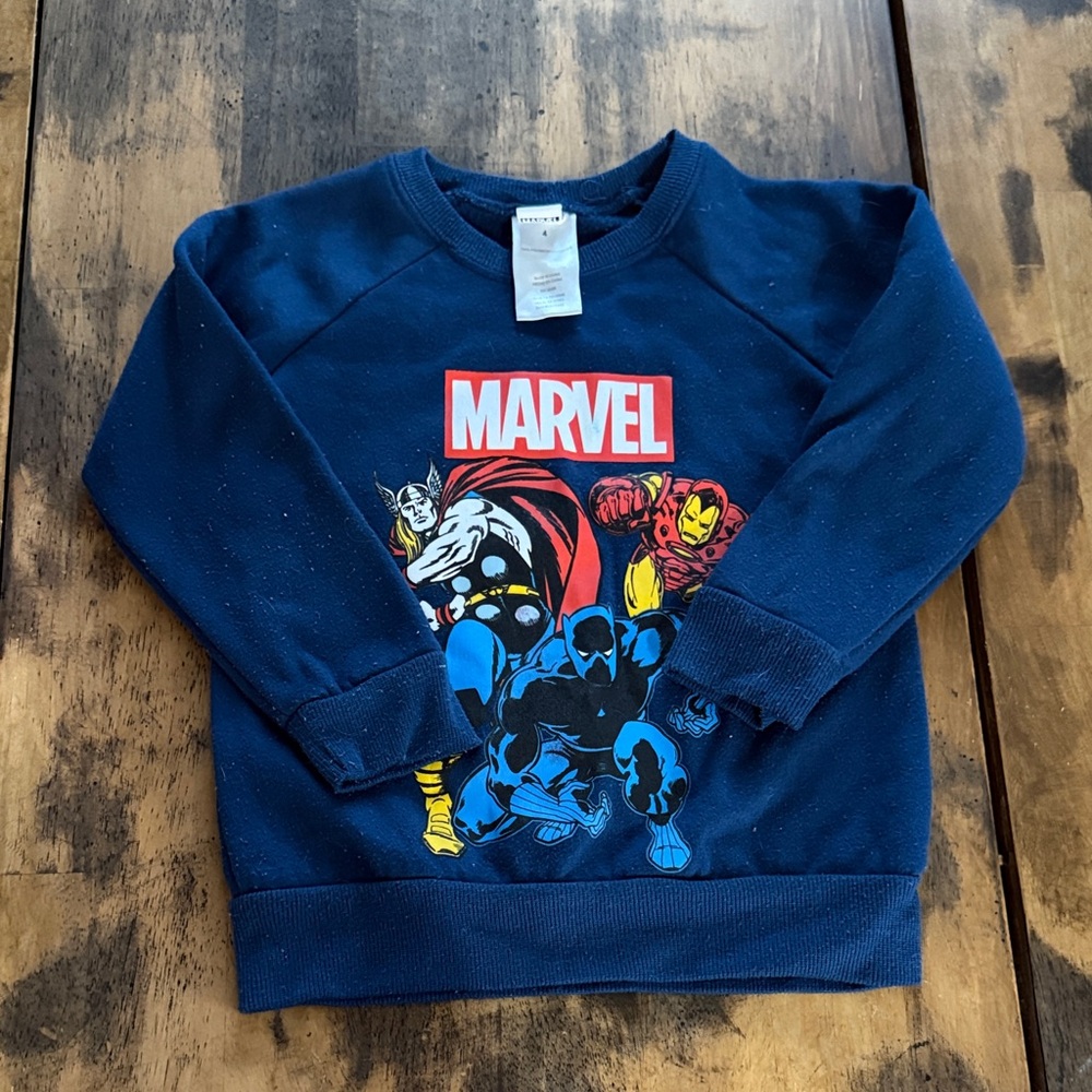 Marvel Kids Blue Superhero Hoodie